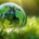 Earth Globe in Grass